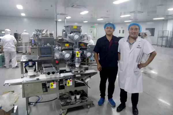 勁華月餅包餡成型一體機性能穩定，占地面積小